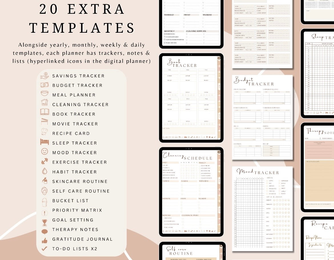 PLR Digital & Printable Planners Bundle