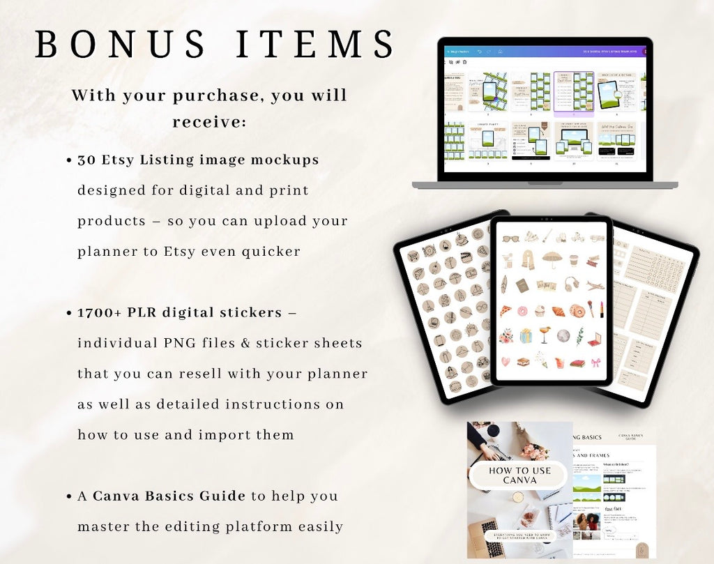 PLR Digital & Printable Planners Bundle