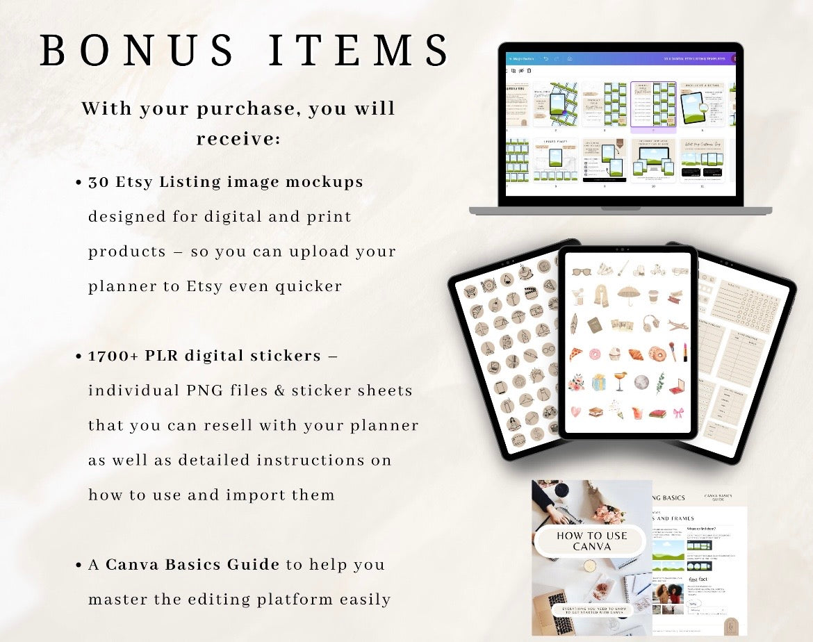 PLR Digital & Printable Planners Bundle