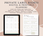 PLR Digital & Printable Planners Bundle
